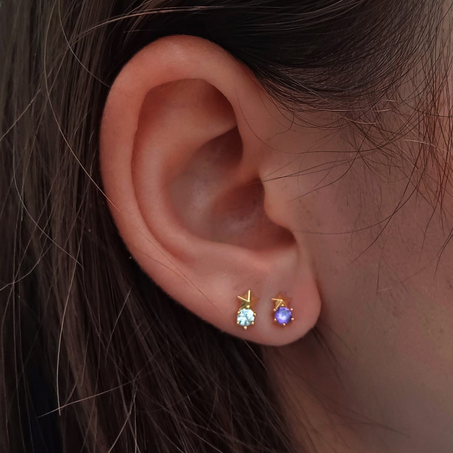 Pendientes Mini Centáurea