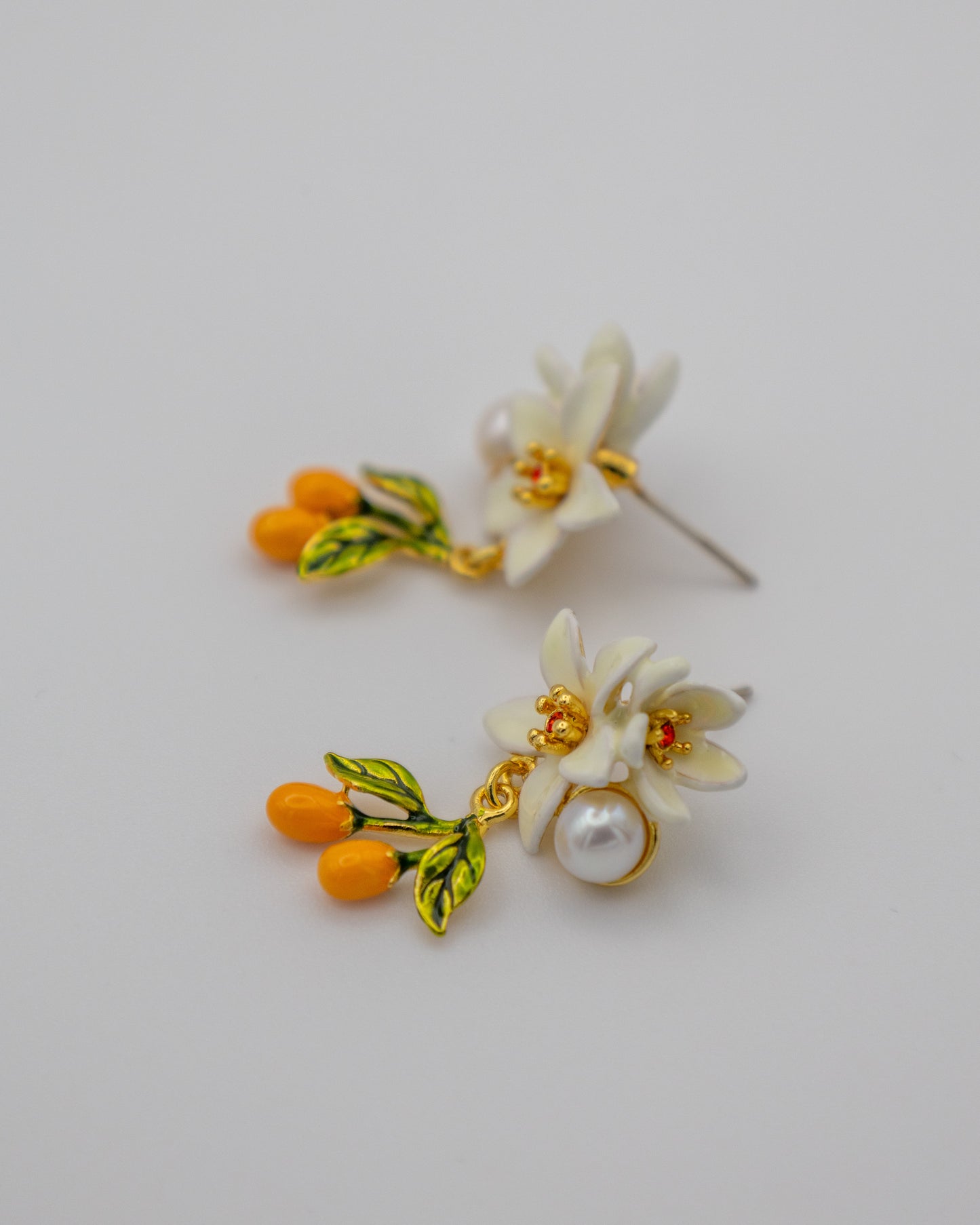 Pendientes Azahar Mandarina