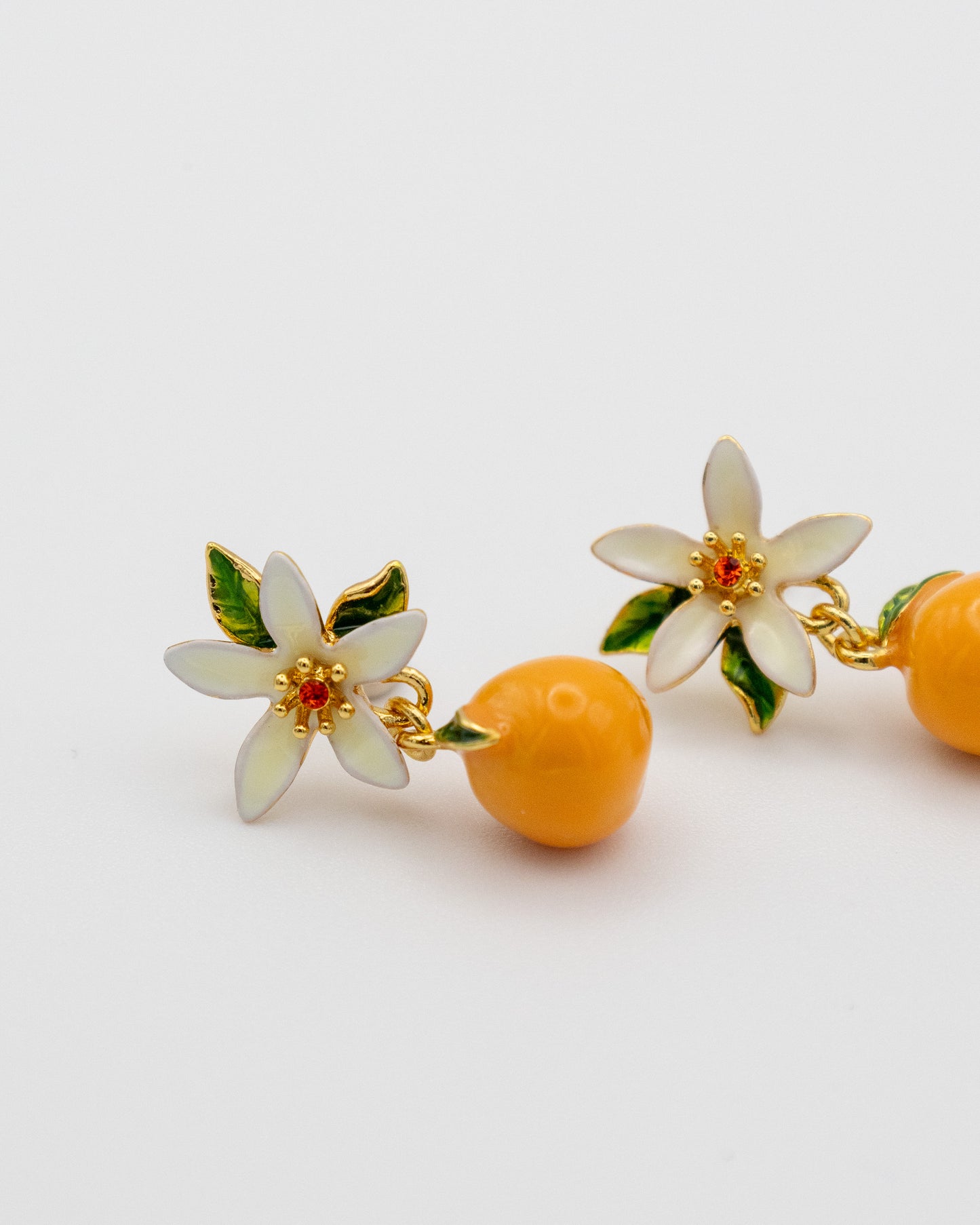 Pendientes Azahar Naranja