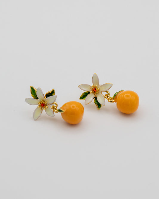 Pendientes Azahar Naranja